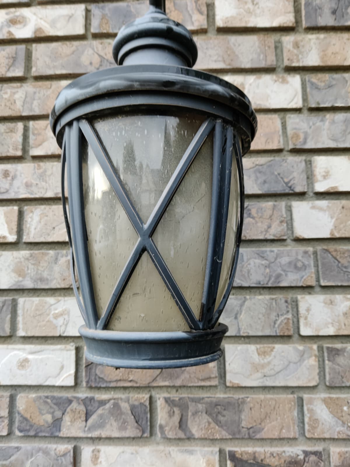 Before - exterior light